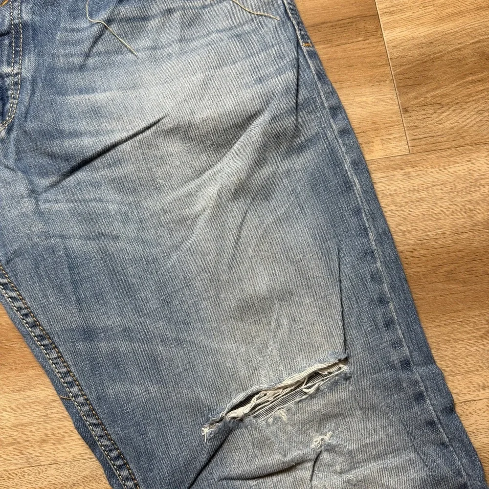 Diesel Waykee Jeans Men 32x32 Blue Straight Leg Distressed Medium Wash 0839C